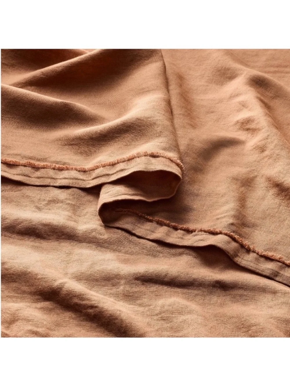 NWT King 100% Linen Sheet Set Adobe Clay - Casaluna